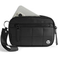 Womens Wallet Card Holder Purse With Zipper Quilted Phone Wallet Rfid Blocking Small Wristlet Wallets For Everyday, Travel (Black)