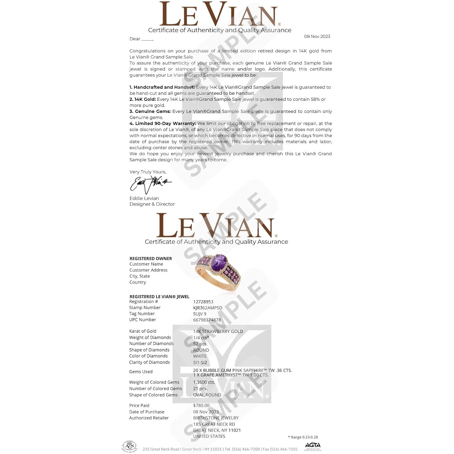 Le Vian 7/8 Carat Vanilla and Chocolate Diamond Oval Halo Stud Earrings for Women | 14k White Gold Stud Earrings for Her in Prong Setting (Brown/H-I, SI2-SI3, 0.89 cttw) Secure Push Back