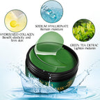 Under Eye Masks, Collagen Eye Mask, Green Tea Eye Patches For Puffy Eyes 60 Pcs, Under Eye Patches For Dark Circles And Puffiness, Hydrating Eye Mask Skincare, Eye Gel Pads For Eye