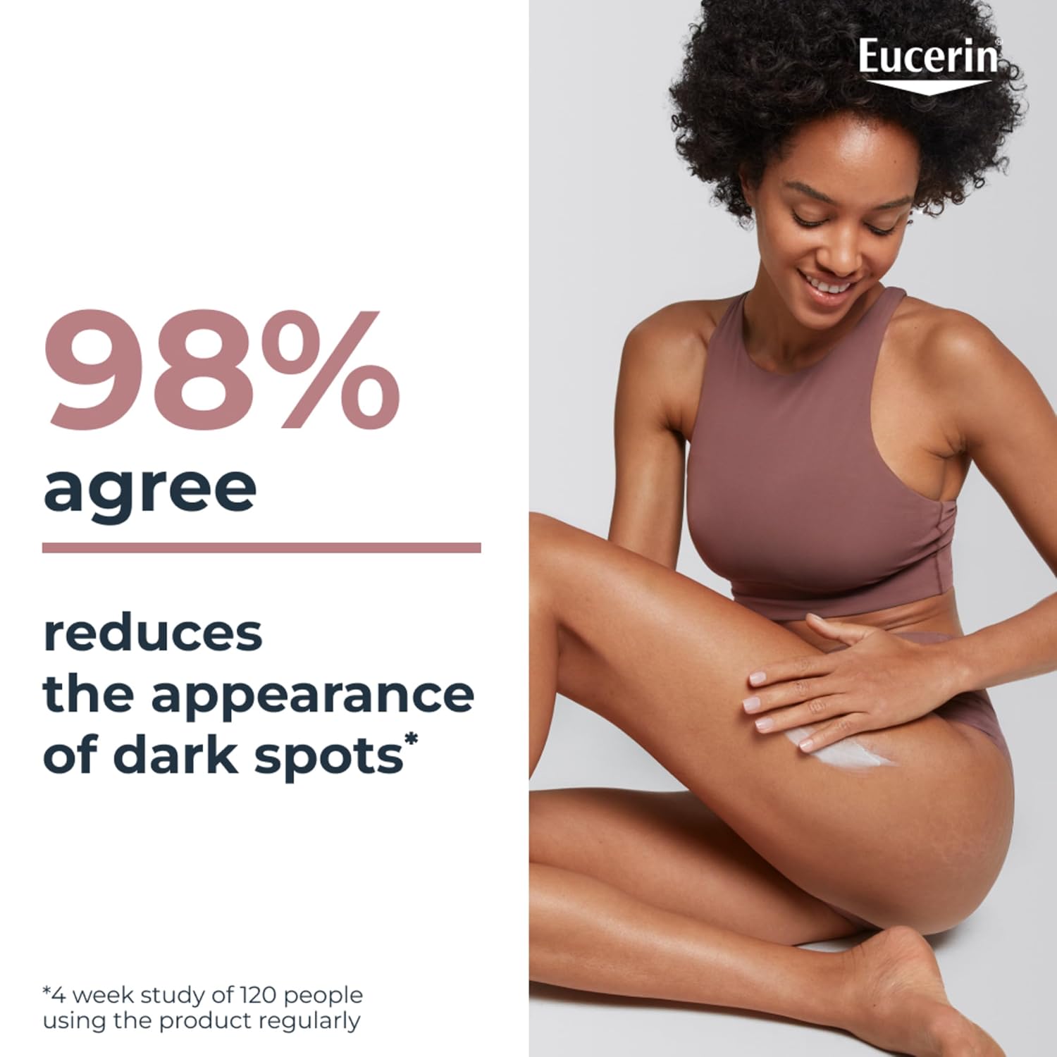 Eucerin Radiant Tone Dark Spot Corrector Body Lotion, Thiamidol Enriched, Exclusive Formula Reduces Dark Spots Due To Sunlight Exposure And Aging, 72 Hours Of Hydration, 8.4 Fl Oz Tube