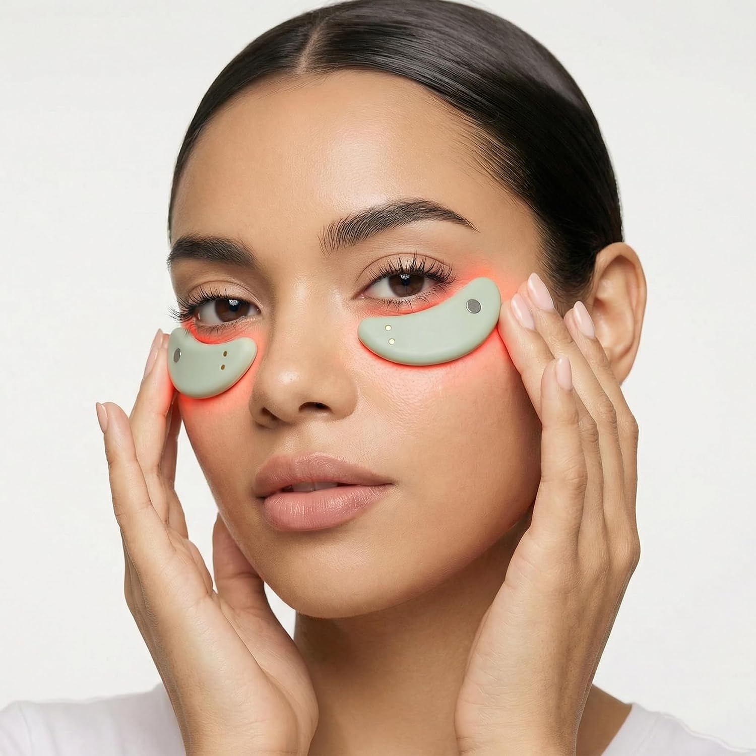 Mario Badescu Red Light + Ems Under Eye Patches – Rechargeable Led & Microcurrent Under-Eye Device With Reusable Patches To Help Reduce Puffiness & Smooth The Look Of Fine Lines