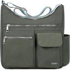 Cluci Purses For Women, Anti Theft Crossbody Bags For Woman Travel, Water-Resistant Nylon Shoulder Handbags-Multiple Pockets
