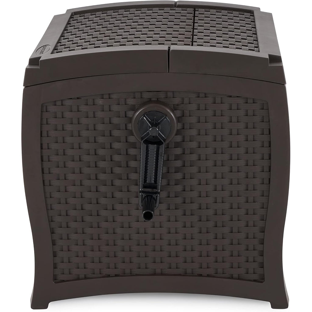 Suncast Hose Reel With Smart Trak Hose Guide, Water-Tight Connection, Durable Resin Construction, 225' Hose Capacity, Brown, Made In The Usa