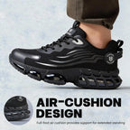 Hogent Steel Toe Shoes For Men Women, Ultra Lightweight Premium Comfortable Work Sneakers, Puncture Proof Air Cushioned All‑Day Wear Safety Toe Shoes For Industrial Construction Warehouse Factory Work