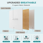 Olixis White Dresser For Bedroom, Wide Chest Of Drawers For Clothes Storage | Fabric Bedroom Dresser With 5 Drawers, Storage Organizer Unit With Fabric Bins, Wooden Top, Living Room