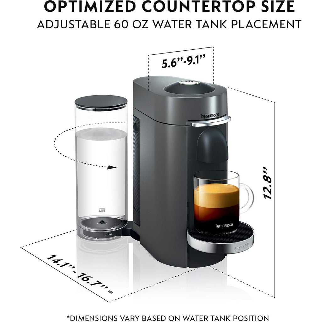 De'Longhi Nespresso Vertuo Plus Coffee And Espresso Maker By De'Longhi, Titan