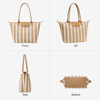Bostanten Large Tote Bags For Women Summer Beach Bag Travel Shoulder Handbag Lightweight Purses For Vacation Commute Everyday
