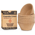 Bake Choice Non-Stick 200Pcs Standard Cupcake Liners For Baking, Natural, Food-Grade Cupcake Wrapper, Greaseproof Parchment Muffin Liners