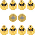10Pcs Brass Misting Nozzle - 0.004" Orifice (0.1Mm) Dia 10/24 Unc Replacement Heads For Outdoor Cooling System (0.1Mm)