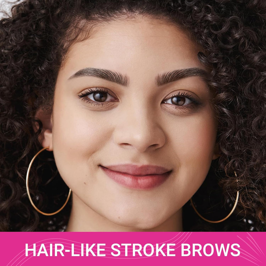 Imethod Microblading Eyebrow Pen - Eyebrow Pencil Magical 2-In-1 Dual-Ended Eye Brow Pencils For Women With 4-Fork-Tip & Precise Brush-Tip Create Natural Hair-Like Brows, Last All-Day, Dark Brown