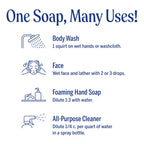 Dr. Bronner'S Pure-Castile Magic Liquid Soap - Made With Regenerative Organic Certified Oils- 18-In-1 Uses For Face, Body, Hand, Hair, Laundry & More- Vegan, Non-Gmo- Body Wash- Peppermint,32Oz