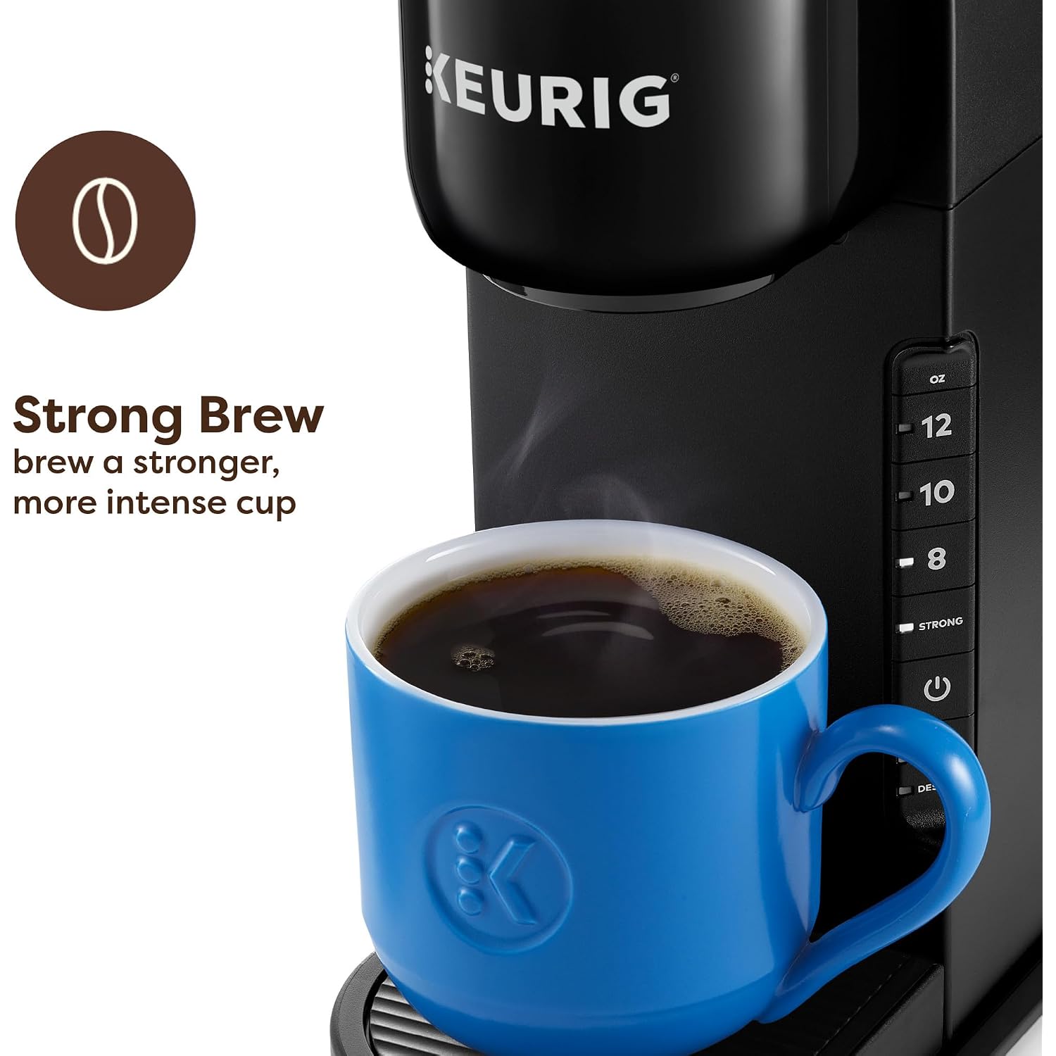 Keurig K-Express Single Serve K-Cup Pod Coffee Maker, 3 Brew Sizes, Strong Button Feature, 42Oz Removable Reservoir, Black | 3 Brew Sizes, Strong Brew, 42 Oz Removable Reservoir, K-Cup Pod Compatible