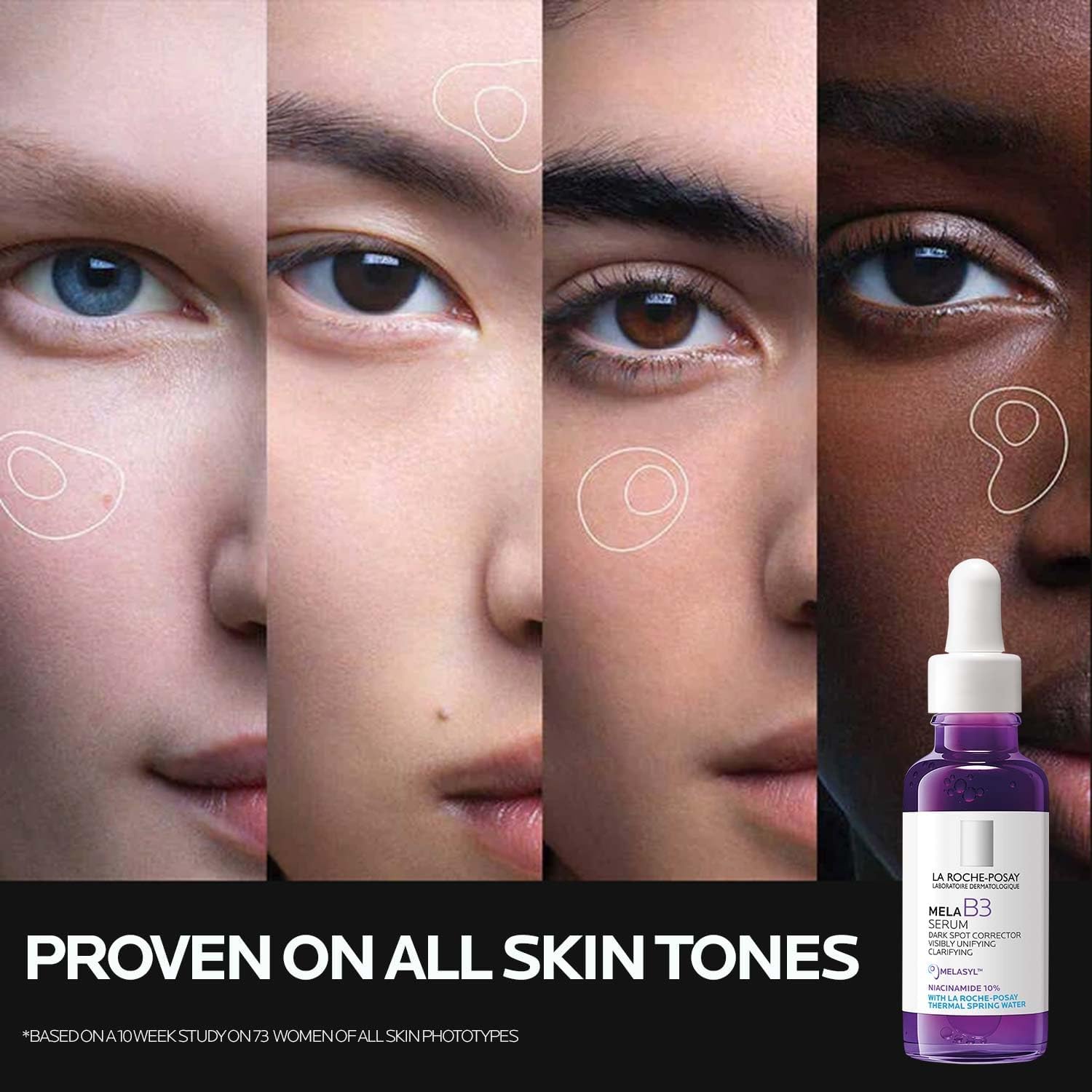 Mela B3 Serum, Dark Spot Corrector With Anti-Aging Melasyl + 10% Niacinamide, Discoloration Correcting Face Serum
