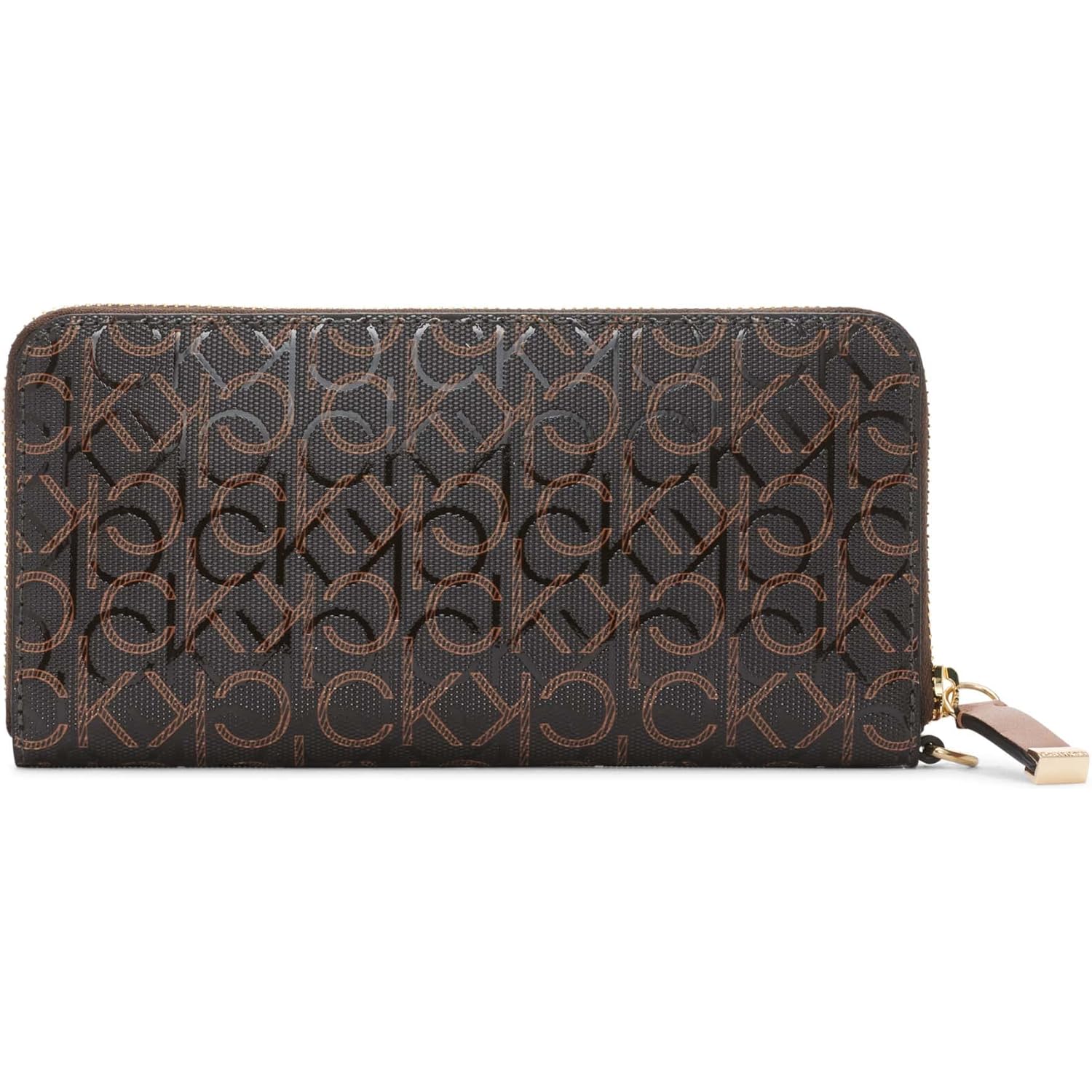 Calvin Klein Key Item Saffiano Continental Zip Around Wallet with Wristlet Strap
