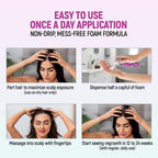 Minoxidil For Women, 2.11 Oz (2 Months Supply) Clinically Proven To Regrow Hair, Topical Aerosol Foam 5%, Hair Thinning Treatment