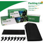 Pond Filter Bag, Pump Barrier Bag | Anti-Clogging Cube Filter Box, Black Media Bag Pump Mesh Bag For Outdoor Water Fish Ponds