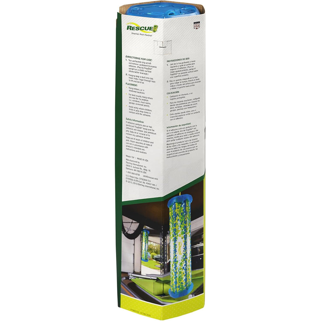 Rescue! Non-Toxic Trapstik For Flies – Indoor Hanging Fly Trap - 4 Pack