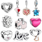 10 Pack Silver Charms for Bracelets and Necklaces Charms for Women Pendant Beads Set