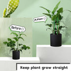 Plant Stakes 17Inch &11Inch Supking Adjustable Length Plant Support Stake 16Pcs Orchid Stick With Clips For Indoor Outdoor,Garden Pole For Potted Tomato Amaryllis Vegetables Comes With 20 Ties (Green)