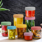Vaincre 8PCS Wide Mouth Mason Jar Lids, Plastic Mason Jar Canning Lids Tops, Reusable Leak Proof Canning Covers with Silicone Rings for Ball, Kerr and More, Dishwasher Safe