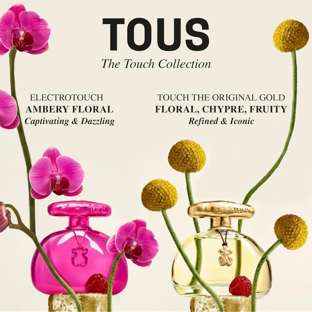 TOUS Touch Women's Perfume, Floral Fragance, Feminine Perfume for Everyday Wear, Long Lasting Fragrance. 3.4 Fl Oz