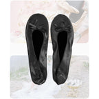 Stylish Foldable Ballet Flats For Women Portable Roll Up Travel Shoes For Wedding Bridesmaid Includes Carrying Pouch