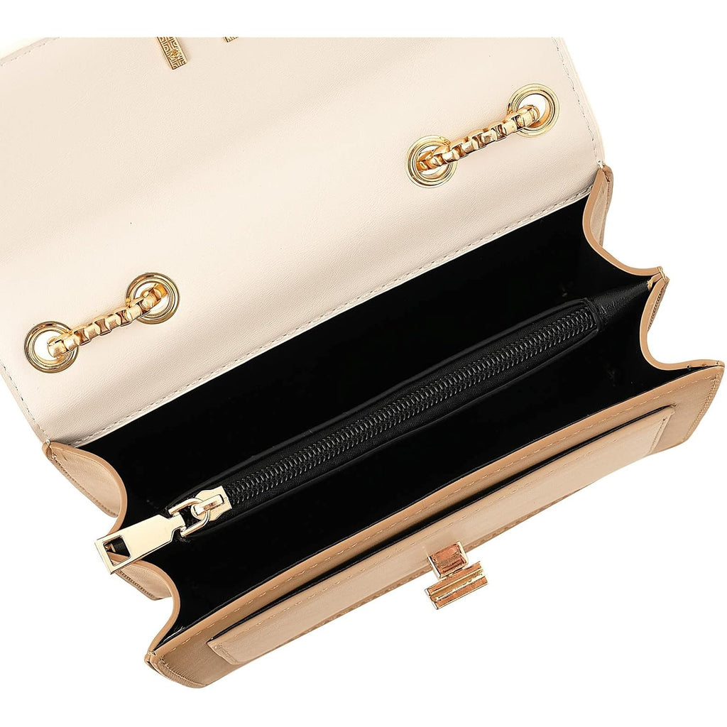 Color-Block Crossbody Bags For Women Leather Cross Body Purses Cute Designer Handbags Shoulder Bag Medium Size