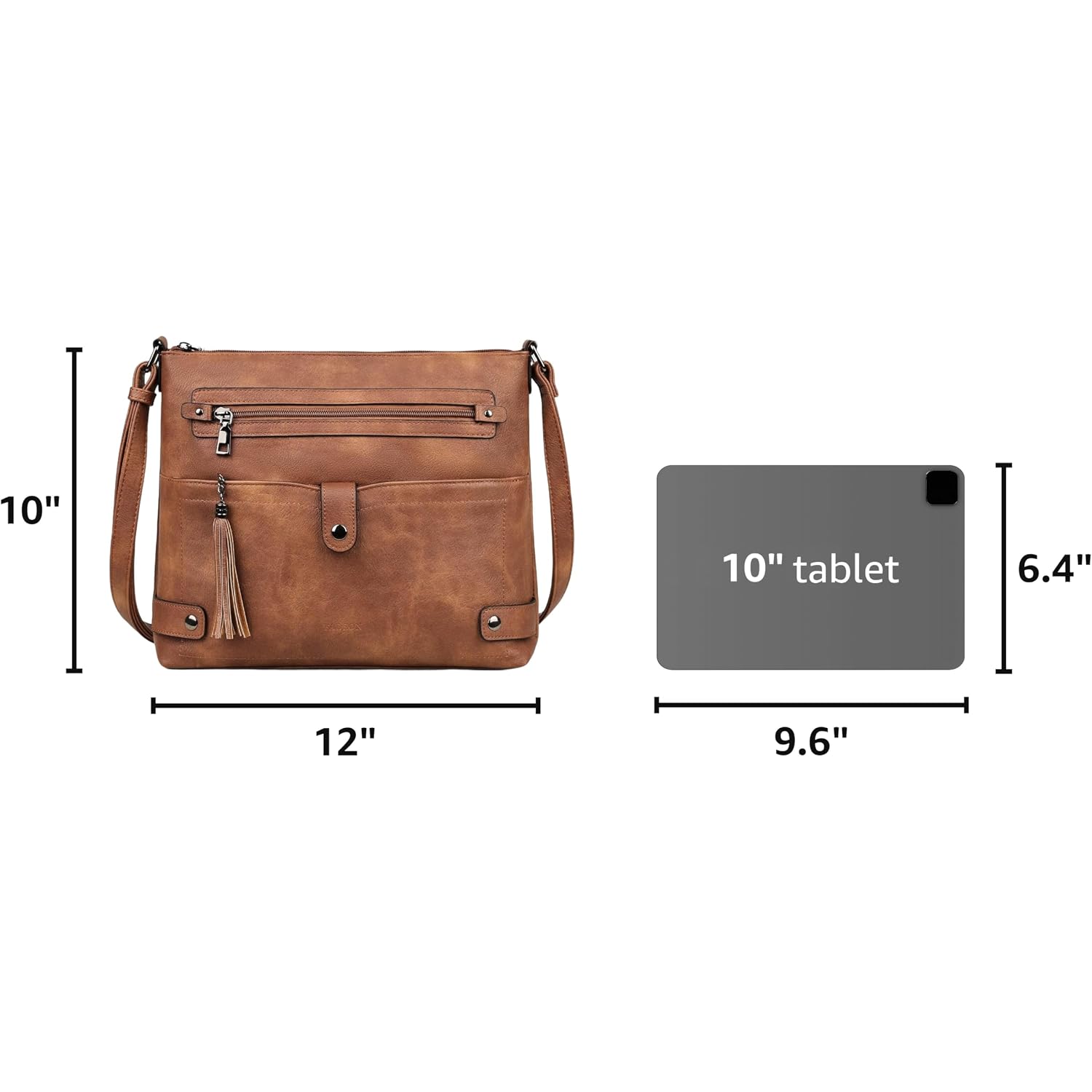 Large Crossbody Purses For Women Crossbody Bag, Designer Leather Cross Body Purses Multi Pocket Shoulder Bag