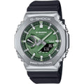 G-Shock Casio G-Steel Solar Connected Green Dial Black Resin Strap Watch - Gbm2100A-1A3