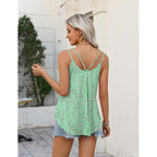 Zeagoo Womens Flowy Tank Tops Spaghetti Strap V Neck Camisole Dressy Casual Summer Loose Fit Sleeveless Shirts