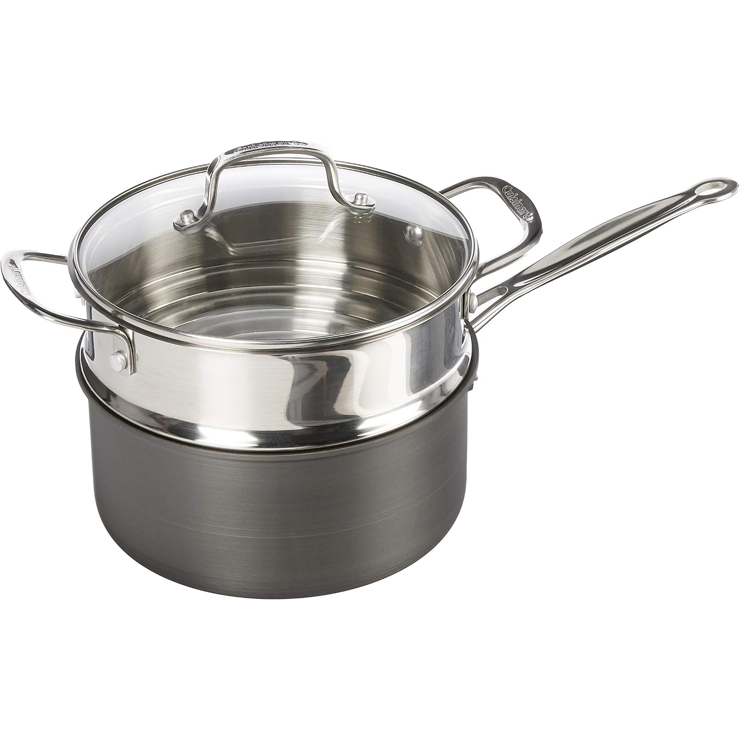 Cuisinart 17-Piece Pots And Pans Set, Non Stick Hard Anodized Cookware Set, Compatible With Electric, Gas Cooktops, Dishwasher Safe, Oven Safe Pot Set, Cool Grip Handles, Aluminum Core For Even Heat