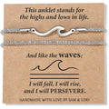 SAM & LORI Anklets Ankle Bracelets for Women Waterproof Anklets Bestie Sister Best Friend Birthday Gifts Beach Jewelry Adjustable Stainless Steel
