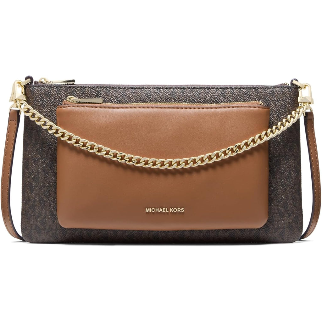Michael Kors Women's Jet Set Medium Pocket Convertible Crossbody Bag