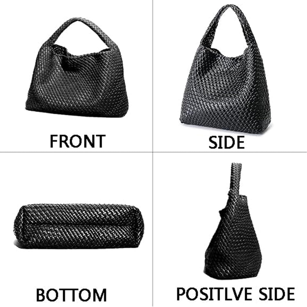 Geelyda Woven Tote Bag for Women with Purse, Fashion Shoulder Hobo Underarm Bags, Large Woven Handmade Work Commuter Day Bags