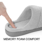 Unisex House Slippers For Women Men Memory Foam Indoor Bedroom Shoes