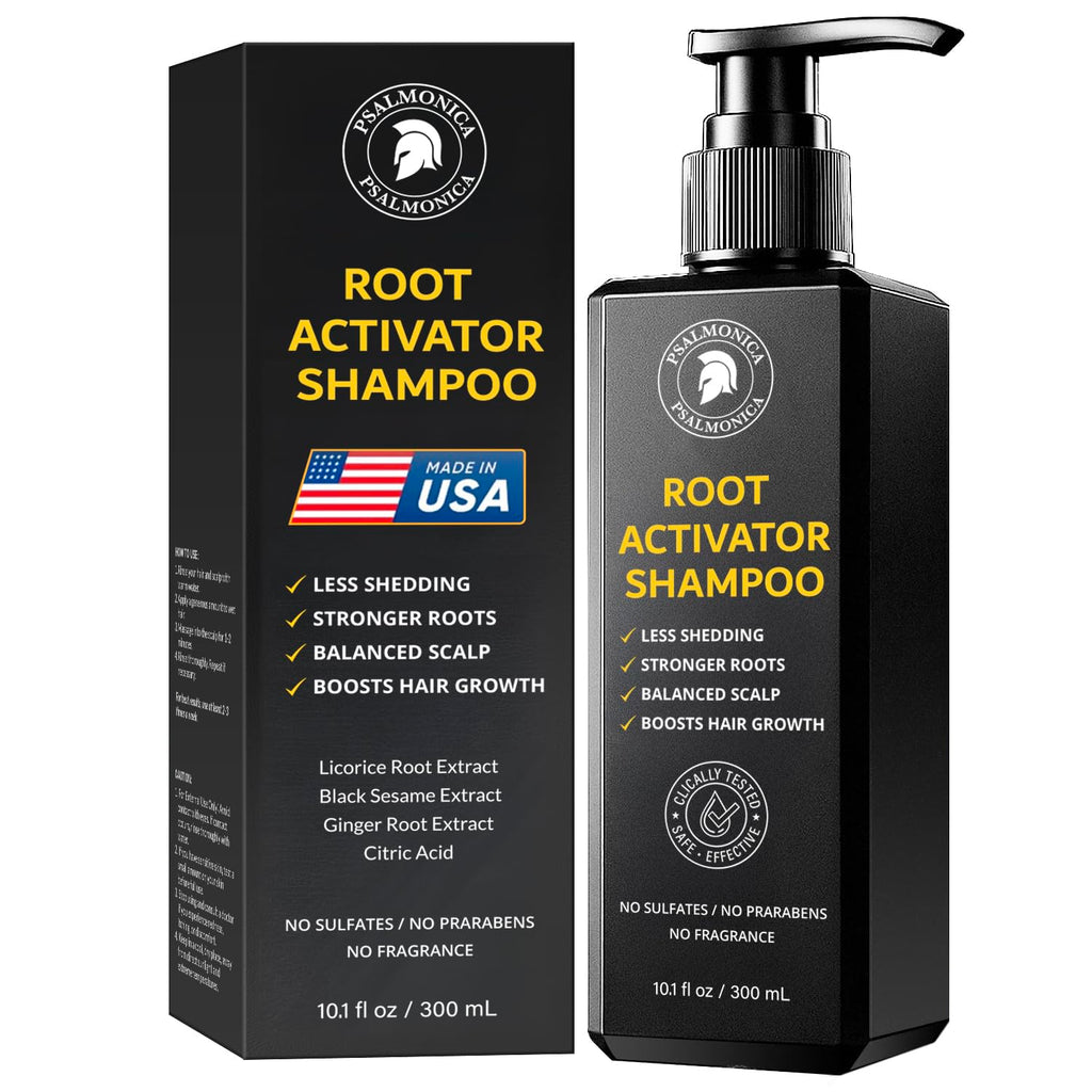 Root Activator Shampoo for Men: Made In USA - Hair Growth Shampoo for Hair Loss and Thinning Hair - Hair Loss RegrowthTreatments for Women Men (Refreshing Scent)