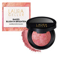 LAURA GELLER NEW YORK Baked Blush-n-Brighten for Mature Skin - 01 Pink Buttercream- Powder Blush Won't Settle into Fine Lines - Buildable Natural Finish – Longlasting Formula - Made in Italy