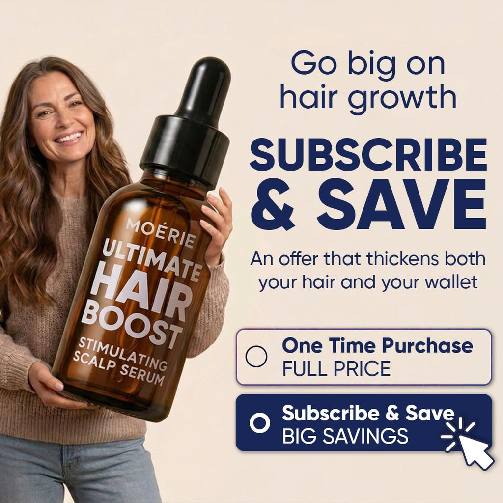 Moerie Ultimate Hair Growth Serum For Natural Hair Regrowth & Thickening - Anti Thinning & Hair Loss Treatment For Women - Rapid Hair Growth Products - Scalp Oil Alternative - 1.69 Fl Oz / 50 Ml