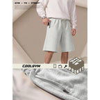 Baggy Sweat Shorts Men Wide Leg, Cotton Gym Shorts Zipper Pocket Long Below Knee, Oversized Loose Y2K Casual Athletic