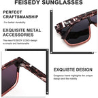 FEISEDY Sunglasses for Women Men, Fashion Mirrored Single Lens, Driving Beach Sunnies UV400 Shades B2996