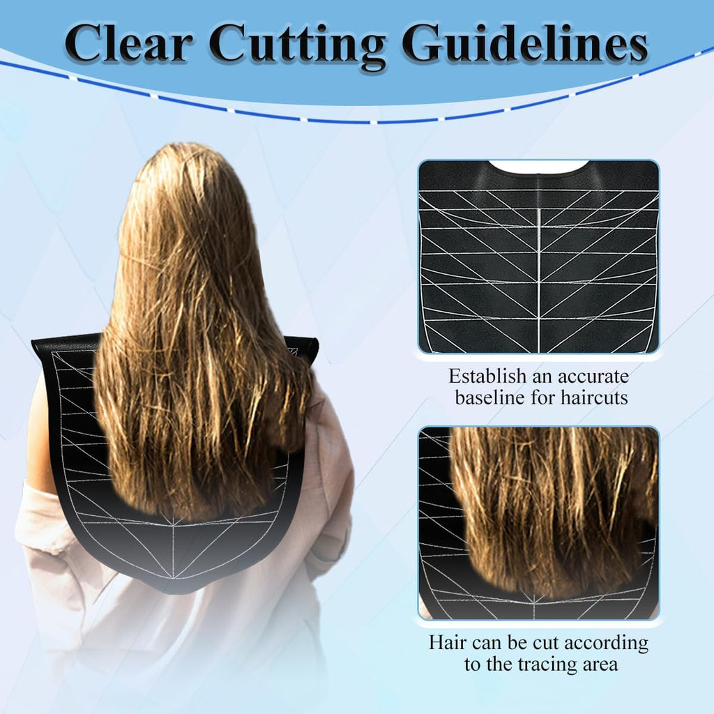 Silicone Hair Cutting Guide Shawl,Shoulder Silicone Mat For Hair Tools,Waterproof Silicone Hair Cut Cape For Professional Hair Stylists And Beginners,Large Haircutting Pads For Home And Salon Use
