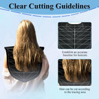 Silicone Hair Cutting Guide Shawl,Shoulder Silicone Mat For Hair Tools,Waterproof Silicone Hair Cut Cape For Professional Hair Stylists And Beginners,Large Haircutting Pads For Home And Salon Use