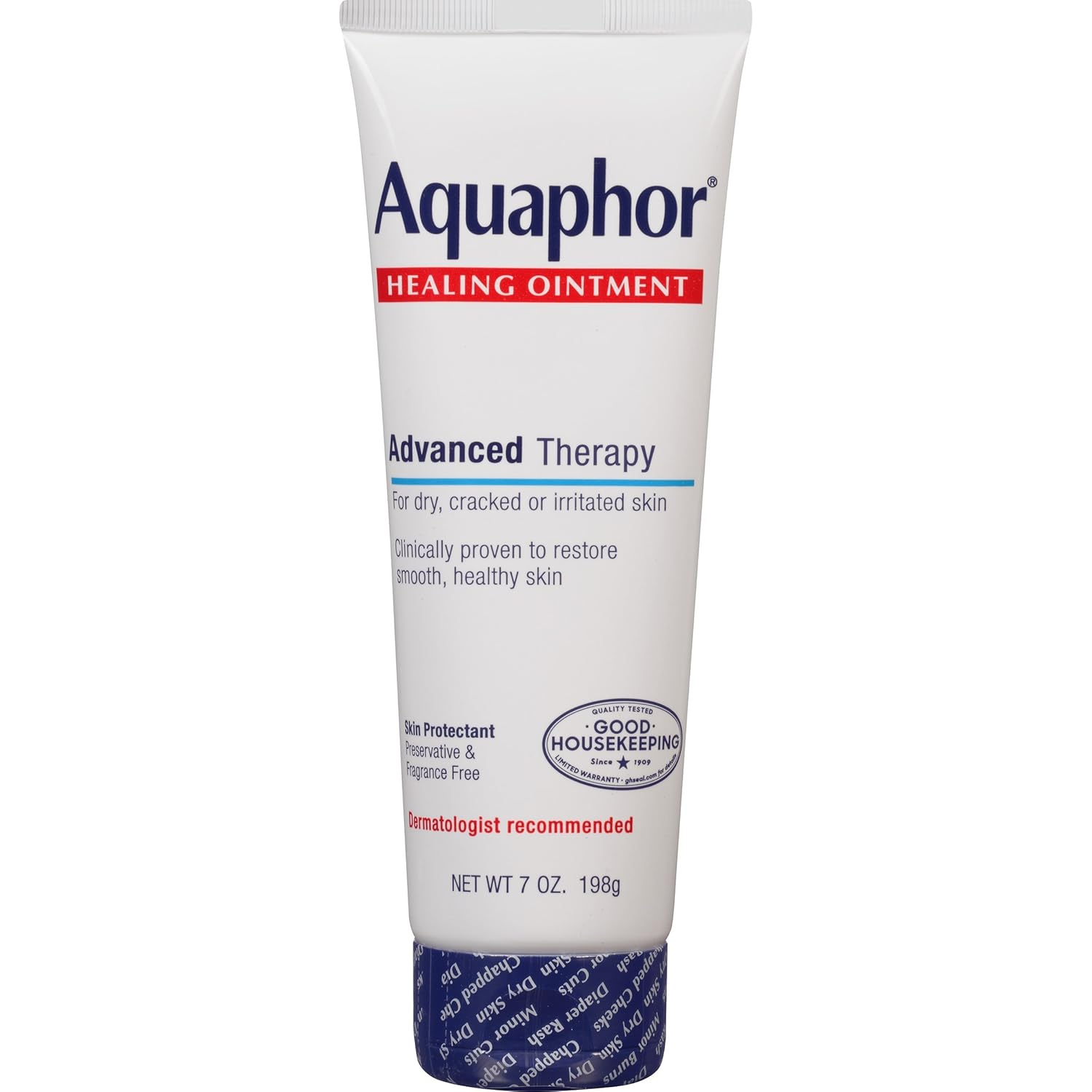 Aquaphor Healing Ointment Advanced Therapy Skin Protectant, Dry Skin Body Moisturizer, 7 Oz Tube