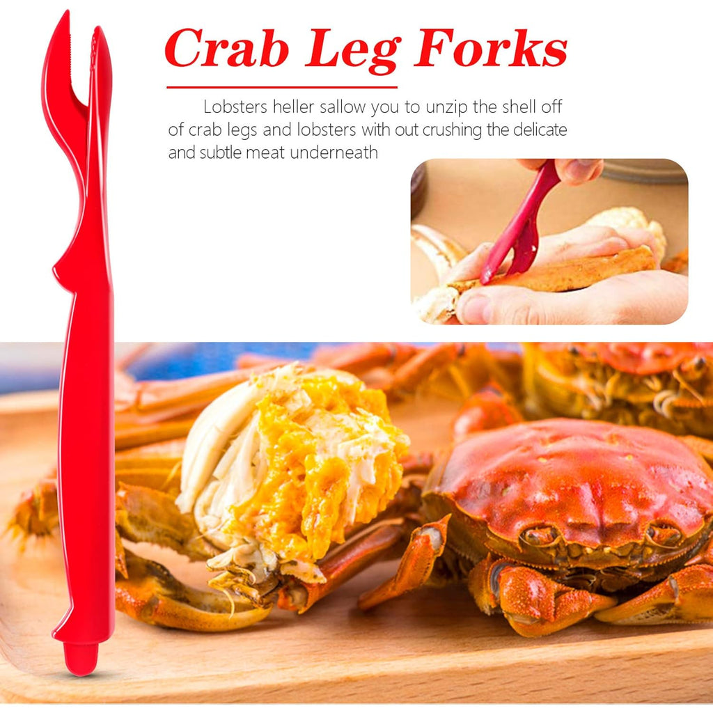 6Pcs Crab Legs Crackers - Crackers Picks Tools Set | For Lobster, Crab, Crawfish, Prawns, Shrimp, Easy Opener, Shellfish Picks Knife, Seafood Tools