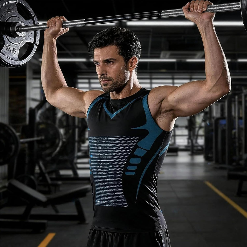 North Alpine Compression Vest, Compression Shirt Men, Version Sleeveless Vest, For Gym, Running