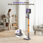 Techrise Cordless Vacuum Cleaner For Home, 550W 45Kpa For Pet Hair & Floors