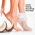 MAREE Foot Peeling Mask – 3-in-1 Foot Mask for Dry Cracked Feet, Callus Remover – Dead Skin Exfoliating Foot Peel Mask with Glycolic Acid – Moisturizing Socks for Men – Spa Self Care Gifts for Women