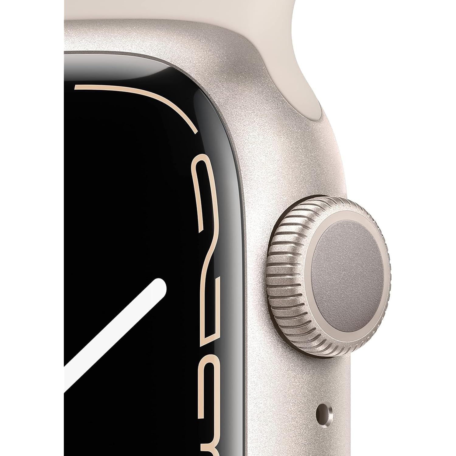 Apple Watch Series 7 (Gps, 41Mm) Starlight Aluminum Case With Starlight Sport Band, Regular (Renewed)