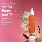 Saltair Spf Body Oil - Broad Spectrum Spf 50 Pa++++ Sunscreen. Lightweight Dry Oil With Sun Protection And Moisturizing Kukui & Mongongo Extracts. Pink Beach Scent, 4Floz Vacation Essential
