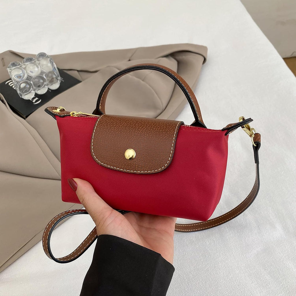 Mini Crossbody Bag for Women - Adjustable Strap Shoulder Purse, Small Spacious Tote with Zipper Pockets for Phone Wallet Keys